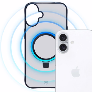 3mk Smoke Ümbris Mag&Stand jaoks Apple iPhone 16 plus - läbipaistev
