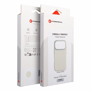 Ümbris jaoks iPhone 17 PRO MAX Forcell F-Protect Raam Premium ühilduv koos Magsafe antique valge