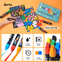 Akrüülmarkerid ARRTX Jumbo, 10 värvi