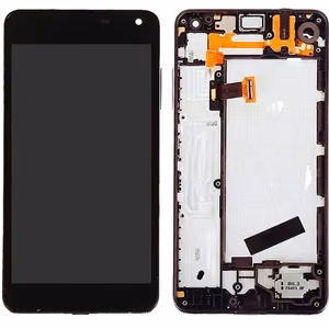 LCD ekraan Microsoft (Nokia) Lumia 650 puuteekraani ja raamiga must originaal (kasutatud, klass B)