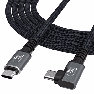 Wozinsky WPS2-UY41S USB-C Thunderbolt 4 240W Angled Kaabel 2m - must