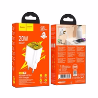 Phone Laadija Hoco USB A + USB C QC3.0 PD 3A 20W N52 valge