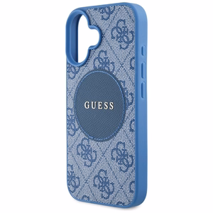 Guess 4G Circle Classic Logo MagSafe ümbris jaoks iPhone 16 - sinine