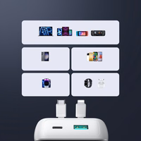 Mini-elektrijaam sisseehitatud kaablitega Joyroom JR-PBC06 30W 10000mAh - valge