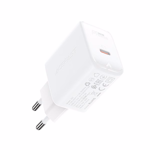 Acefast Laadija GaN USB Type C 30W, PD, QC 3.0, AFC, FCP valge (A21 valge)