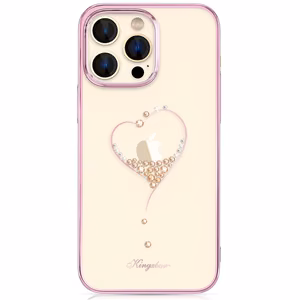 Swarovski kristallidega silikoonist ümbris Kingxbar Wish Series iPhone 14 Plus'ile - roosa
