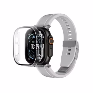 AmazingThing Radix Klaas Ekraanikaitse koos Ümbris jaoks Apple Kell UItra 3 49mm - läbipaistev