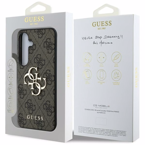 GUESS ümbris jaoks SAMSUNG S25 GUHCS25S4GMGBR (4G PU Big Logo) brown