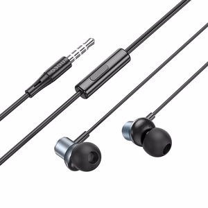 HOCO wire kõrvaklapid Jack 3,5 mm with microphone M110 metal hall