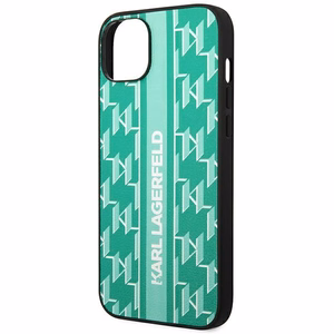 Karl Lagerfeld KLHCP14SPGKLSKN iPhone 14 6.1 "hardcase roheline / roheline Monogram Stripe