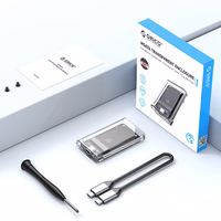 Orico TC10-MS MSATA USB-C 3.2 5Gb/s kettakassett - läbipaistev