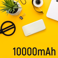 Wozinsky Powerbank Li-Po 10000mAh 2 x USB valge (WPBWE1)
