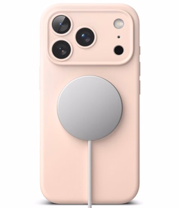 Ringke MagSafe silikoonist ümbris seadmele iPhone 18 Pro – roosa