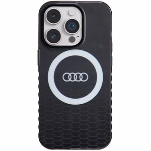 Audi IML Big Logo MagSafe ümbris jaoks iPhone 14 Pro - must