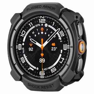 Spigen Rugged Armor Case for Samsung Galaxy Watch Ultra 47mm - Matte Black