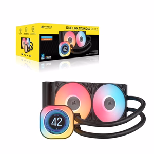 CORSAIR iCUE LINK TITAN 240 RX LCD vesijahuti
