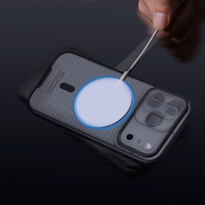 Nillkin CamShield Pro MagSafe Compatible Ümbris jaoks iPhone 17 Pro Max - Läbipaistev Must