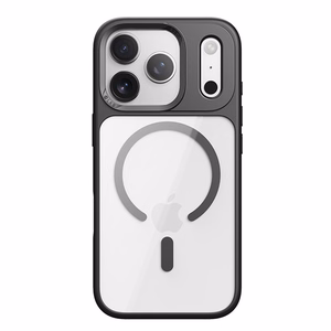 Rock Guard Lens Protection Series Magnetic Ümbris jaoks Iphone 17 Pro läbipaistev-must