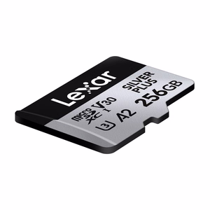 Карта памяти Lexar High-Performance Silver Plus microSDXC 256 ГБ + адаптер