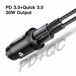 Autolaadija Essager Gyro Mini sinine 30W (2xQC3.0)