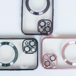 Värv Chrome Mag ümbris iPhone 16e / 17e jaoks must