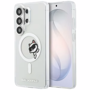 Karl Lagerfeld Case for Samsung S26 Ultra KLHMS26L6HCPSCT (Magnetic IML Peekaboo Choupette) Transparent