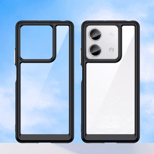 Outer Space Ümbris with gel frame jaoks Xiaomi Redmi Note 13 Pro - must