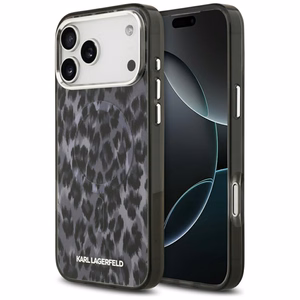 Karl Lagerfeld IML Leopard Pattern MagSafe Ümbris jaoks iPhone 17 Pro Max - Must