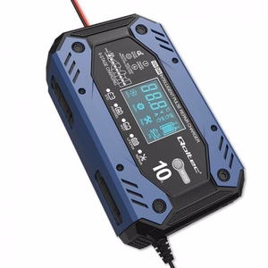 Qoltec 52482 sõiduki akulaadija 12/24 V must, sinine