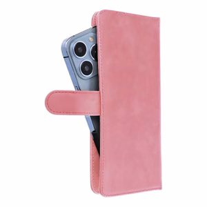 Universal book Ümbris COMMON size S jaoks IPHONE 12 / 13 / SAMSUNG S6 / A5 2016 / XCOVER 4 / S22 / HUAWEI P8 2017 roosa