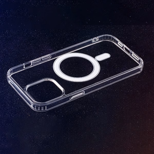 Anti Shock 1,5 mm Mag ümbris jaoks iPhone 15 6,1" läbipaistev big hole