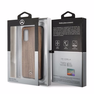 Mercedes Wood Line Walnut чехол для Samsung Galaxy S20 - коричневый