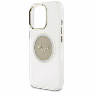 Guess IML Metal Colored Circle Classic Logo MagSafe ümbris jaoks iPhone 16 Pro - hall