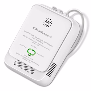Qoltec 52651 maagaasi lekkeandurit | CH4 detektor | NG | Tuya | Wi-Fi | 85dB alarm | LED