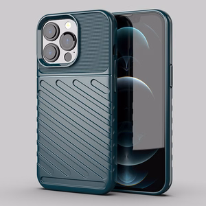 Thunder Case гибкий прочный защищённый TPU чехол для iPhone 13 Pro зелёный