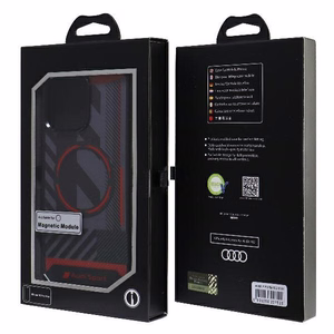 Audi IML Sport MagSafe Ümbris iPhone 15 Pro Max 6.7" must/must hardcase AU-IMLMIP15PM-RSQ/D2-BK