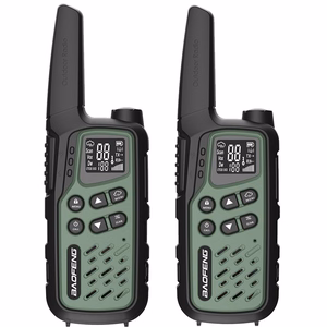 Baofeng BF-T25E raadiosaatjate komplekt, 2 tk, rohelised
