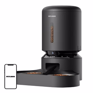 Petlibro Granary camera food dispenser with double bowl, 5L (black)