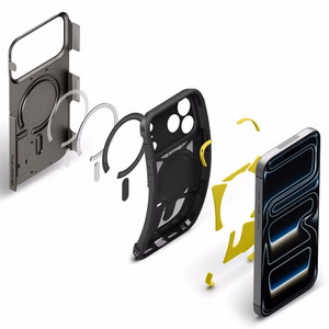 Spigen Tough Armor T MagSafe ümbris iPhone 17 Pro Max / 18 Pro Max jaoks, grafiithall
