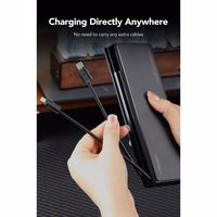 Powerbank Veger TCE130 (W2503) PD 130W 25000 mAh with built-in Type C cables / Lightning must