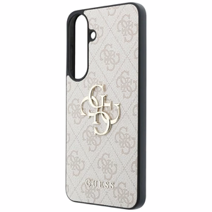 Guess Leather 4G Metal Logo ümbris Samsung Galaxy S26 FE – roosa