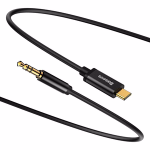 Baseus cable audio Yiven M01 USB-C - jack 3,5 mm 1,2 m must