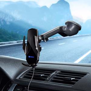 Juhtmevaba car phone hoidja automatic Forcell F-Grip HS1 Qi 15W windshield / air vent must