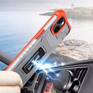 Crystal Ring Case прочный защитный чехол с подставкой для iPhone 12 mini красный