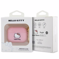 Hello Kitty Silicone 3D Kitty Head ümbris jaoks AirPods Pro - roosa