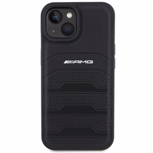 AMG Leather Debossed Lines ümbris jaoks iPhone 15 Plus - must