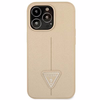Guess GUHCP14XPSATLE iPhone 14 Pro Max 6,7 "beige / beige hardcase SaffianoTriangle Logo