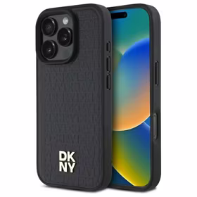 DKNY Repeat Pattern Stack Logo MagSafe iPhone 16 Pro Max Ümbris - Must