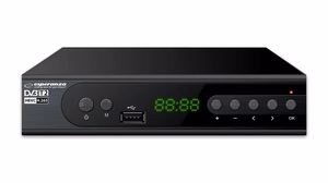 Esperanza EV106P – DVB-T2 H.265/HEVC digitaalse maapealse televisiooni vastuvõtja, must