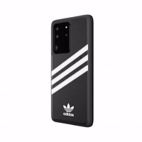 Adidas OR Moudled Ümbris PU jaoks Samsung Galaxy S20 Ultra must and valge